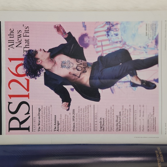 PRINCE ROLLING STONE Issue 1261, May 19, 2016, Mint Condition - Picture 5 of 16